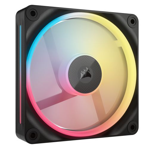 Corsair iCUE LINK LX120-R 12cm PWM Reverse Blade RGB Case Fan, 18 RGB LEDs, Magnetic Dome Bearing, 2400 RPM, Black, Single Fan Expansion Kit Corsair iCUE LINK LX120-R 12cm PWM Reverse Blade RGB Case Fan, 18 RGB LEDs, Magnetic Dome Bearing, 2400 RPM, Black, Single Fan Expansion Kit